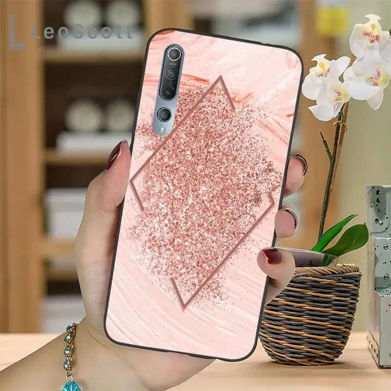 

Gold Rose Love heart Bling2 Phone Case For Xiaomi mi Redmi note 7 8t 9 9t 9s 8 10 10t 11 pro lite K20 max 3