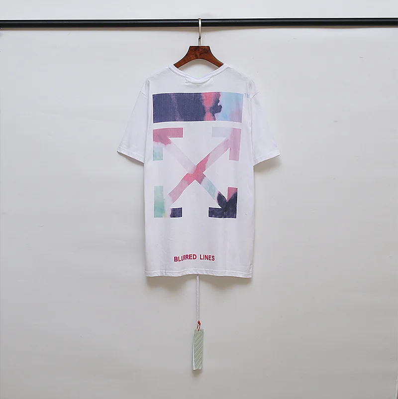 

2021 spring and summer new lovers' fashion brand short sleeve sleeve Pullover colorful printed men's and women's cotton T-shirt