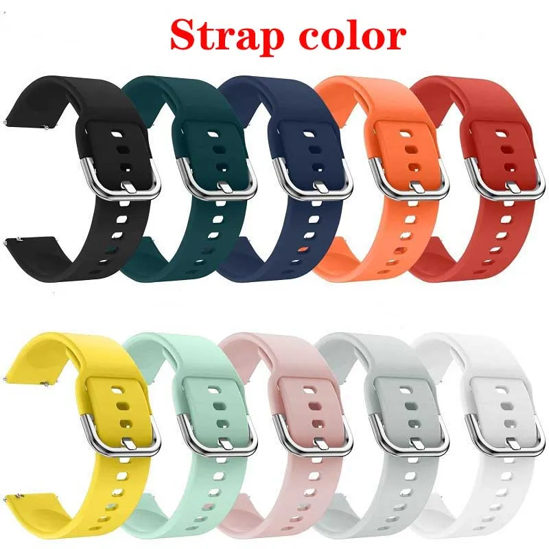 

2pack For Samsung Galaxy Watch Active 2 44mm Strap Full coverage Case Protector Film Silicone Bracelet For Active 40mm watch