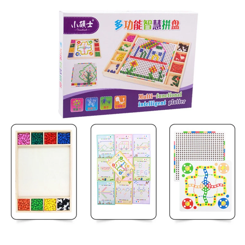 3d головоломка деревянные умные игры детские Ранние развивающие игрушки для