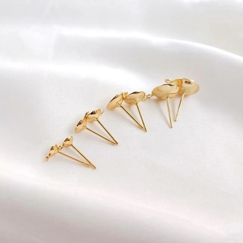 

10 шт., серьги-подвески из 14-каратного золота с кристаллами