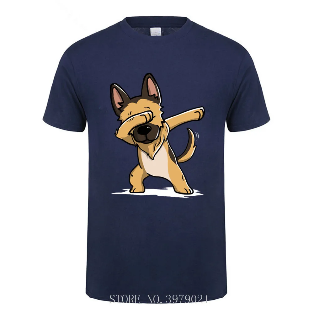 Пособия по немецкому языку Shepherd футболка Мопс вытирая забавные Camiseta унисекс 100%