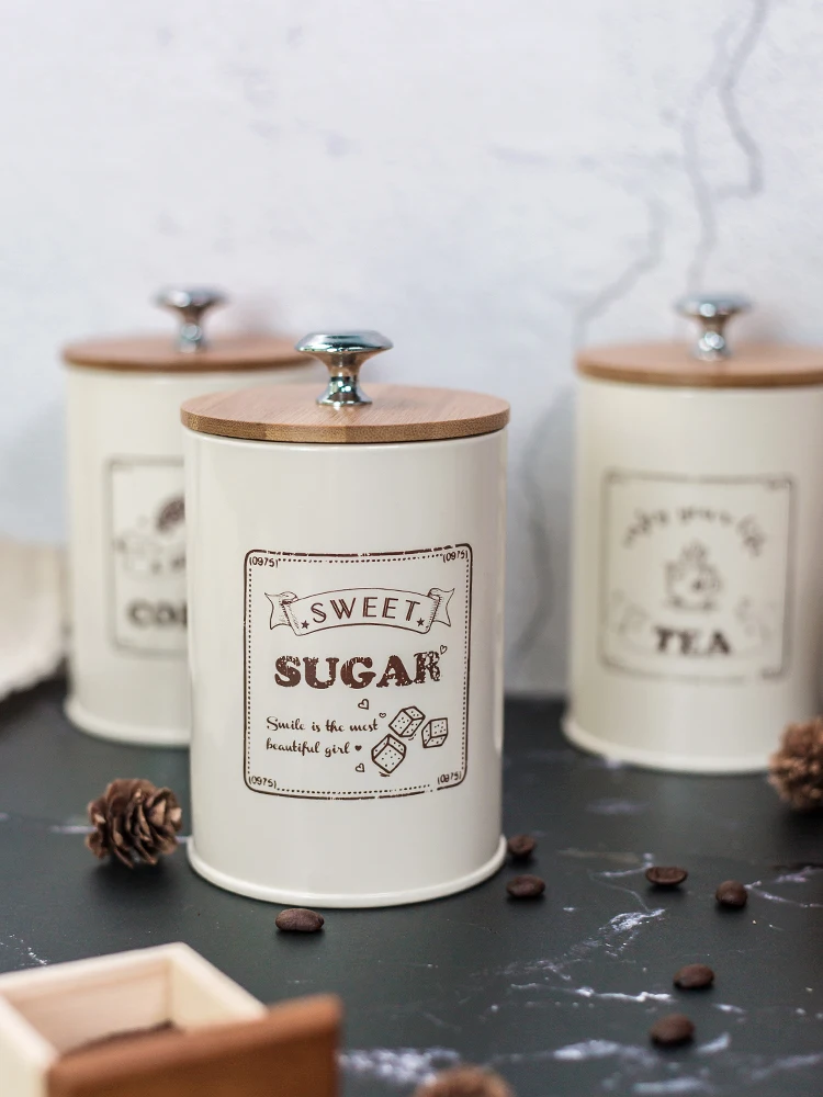 Женский бамбуковый герметичный металлический контейнер для еды банка чая