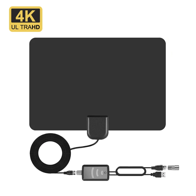 

Full HD Каналы 4K с высоким коэффициентом усиления D ТВ коробка цифровой ТВ антенна 960 миль усилитель активная комнатная антенна Приём HD ТВ антен...