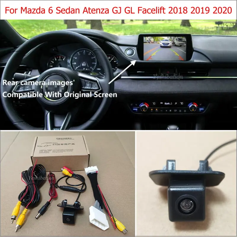 Резервная камера заднего вида для Mazda 6 Sedan Atenza GJ GL Facelift 2018 2019 2020-Автомобильная