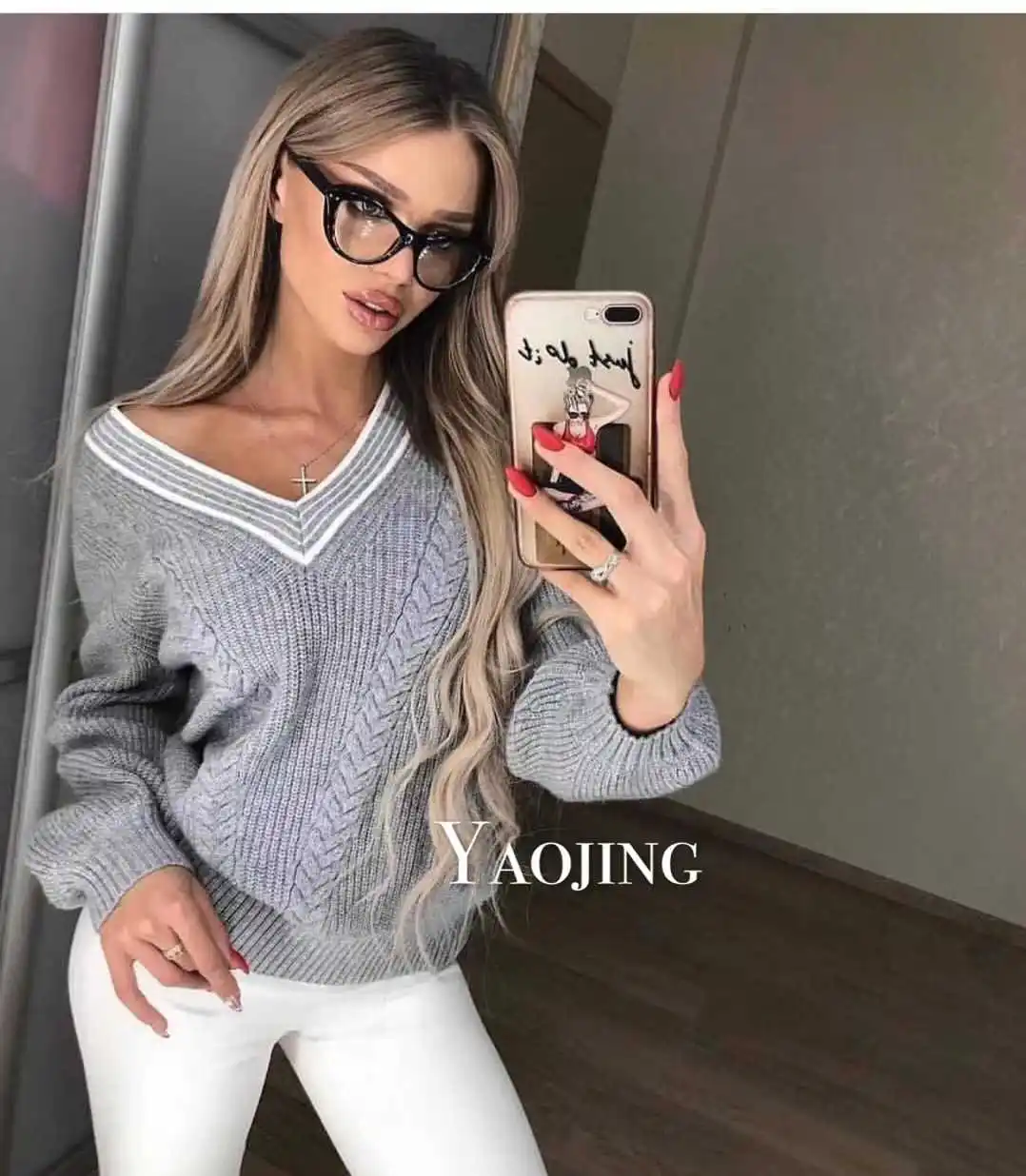 

Blusas Hot Sale De Inverno Feminina Sale Jumper Sweater Women Lazy Wind Fall And Winter 2019 New Korean Women's Pullover Loose
