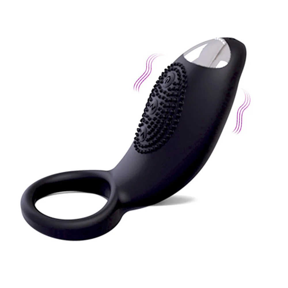 10 вибрационных частот Мужской пенис вибрирующее Кольцо Задержка эякуляции