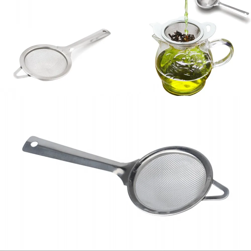 Кухонная утварь ситечная ложка фильтр для чая классическая длинная ручка