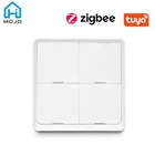 Умный выключатель HIMOJO Tuya Smart ZigBee, 4 клавиши, с поддержкой приложения Zigbee2mqtt