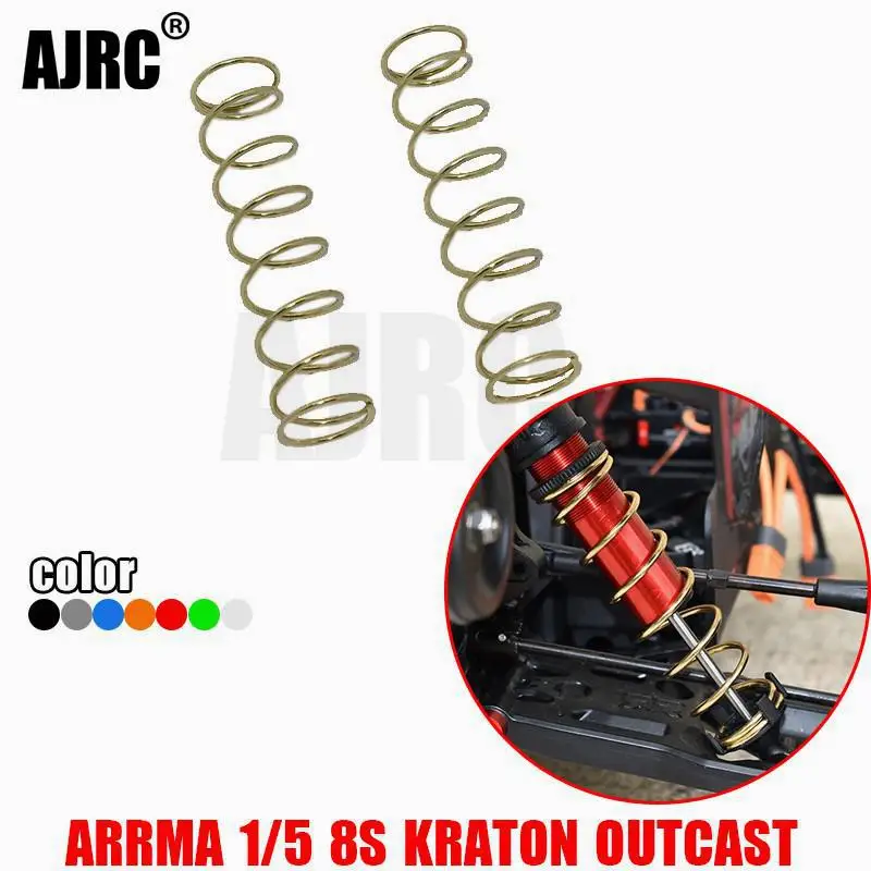 Enlarge ARRMA 1/5 KRATON ARA110002T1T2 OUTCAST BLX-ARA5810 spring steel material rear shock absorber bold upgrade spring ARRMA-ARA330573