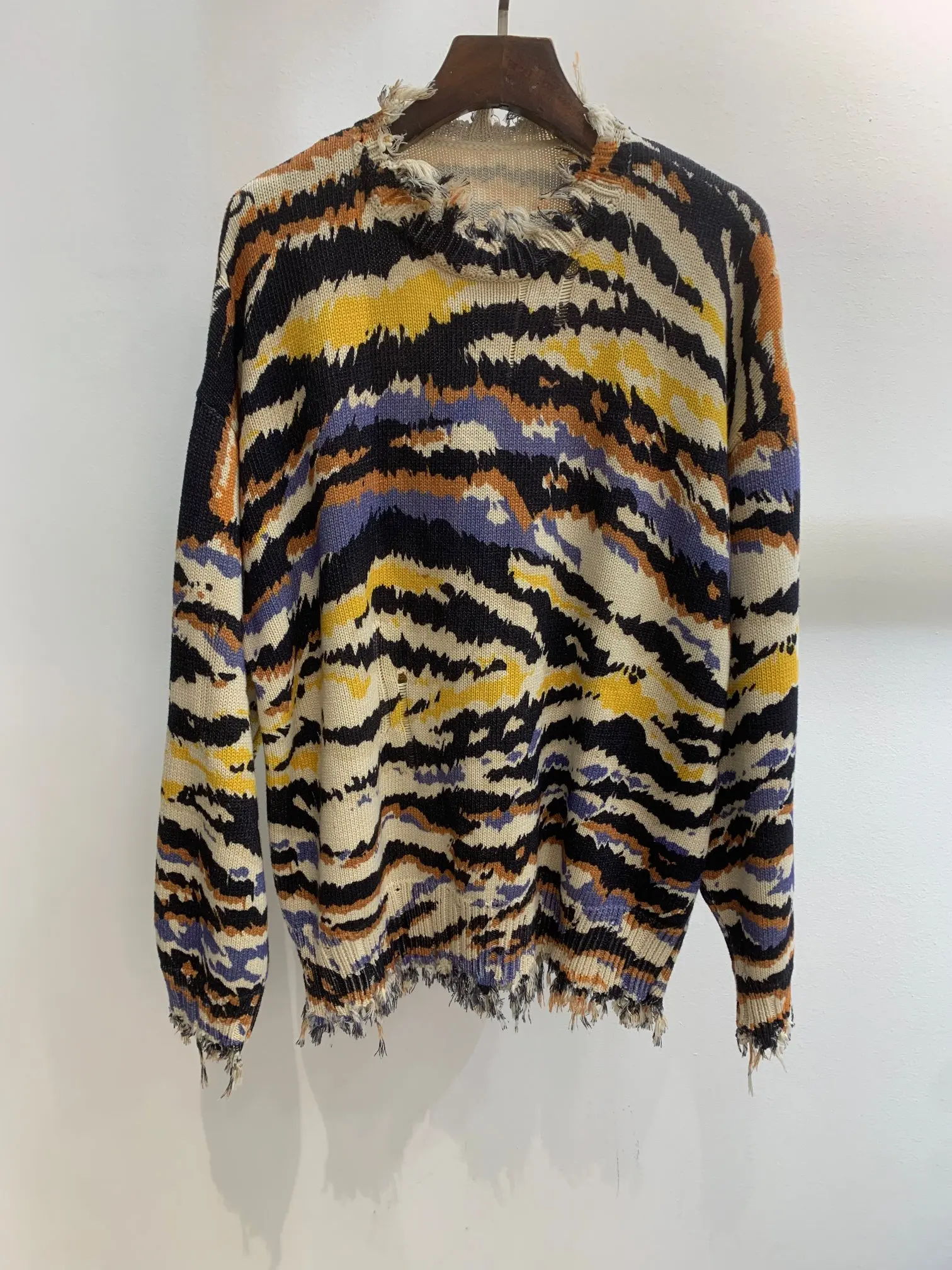 

2021 new women fashion long-sleeved sexy casual printed washable sweater 1012