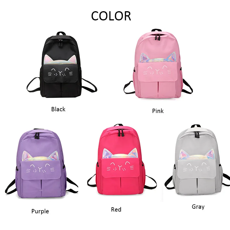 Мода 2019 Женский нейлоновый рюкзак школьные сумки для подростков женщин дорожные