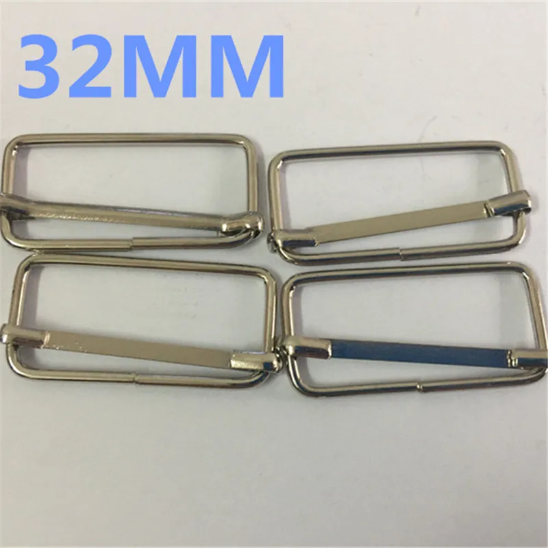 100 шт. 32 мм лента скользящая Пряжка Подтяжки Регулируемая металлическая пряжка
