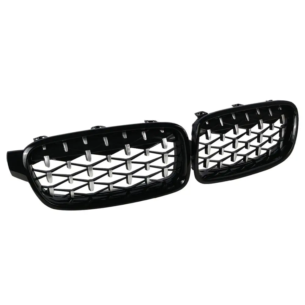 1 пара Автомобильная Алмазная передняя решетка радиатора для BMW 3 серии F30 F31 320i 320d