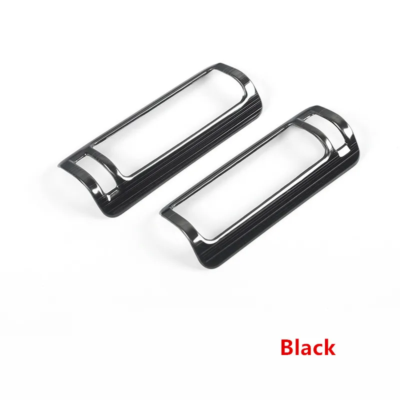 B-Column Air Vent Центральная консоль переключения передач рамка держатель стакана воды панель накладка для Audi A6 C7 2012- нержавеющая сталь крышка выхода воздуха отделка - Название цвета: B-Column Air Vent