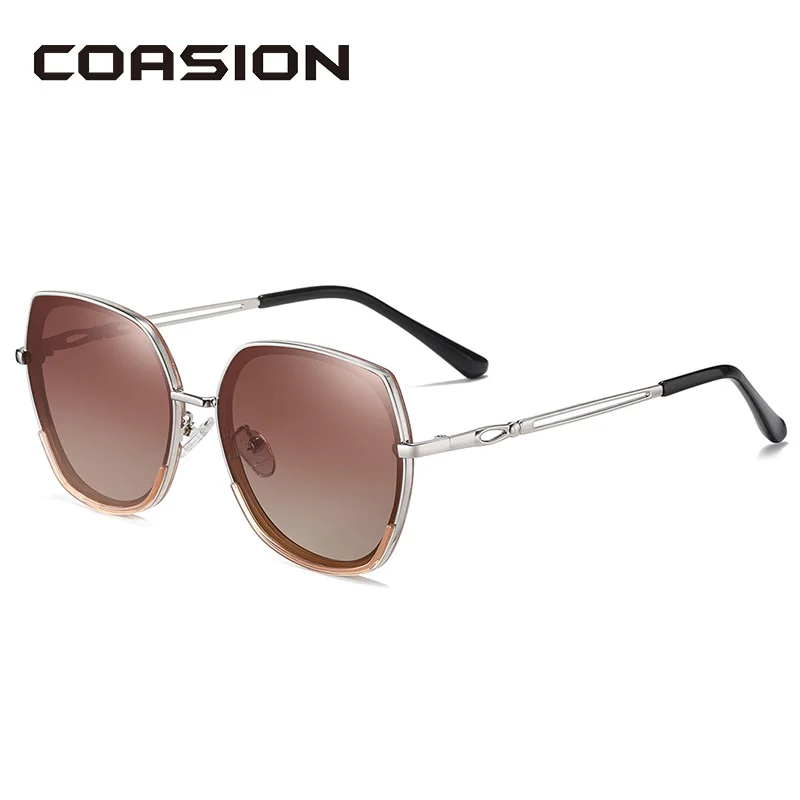 Женские солнцезащитные очки с поляризацией в металлической оправе|Женские очки|