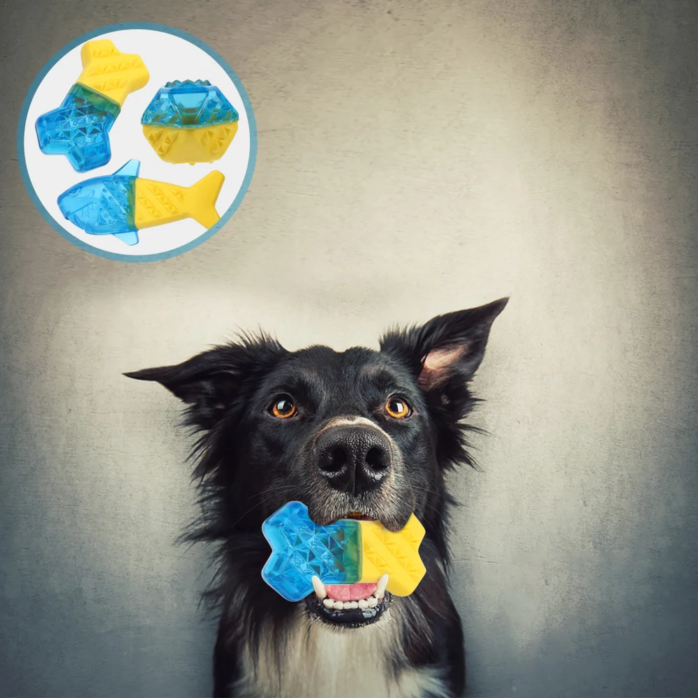 

3Pcs Interactive Dog Molar Teething Chew for Medium Large Small Dog