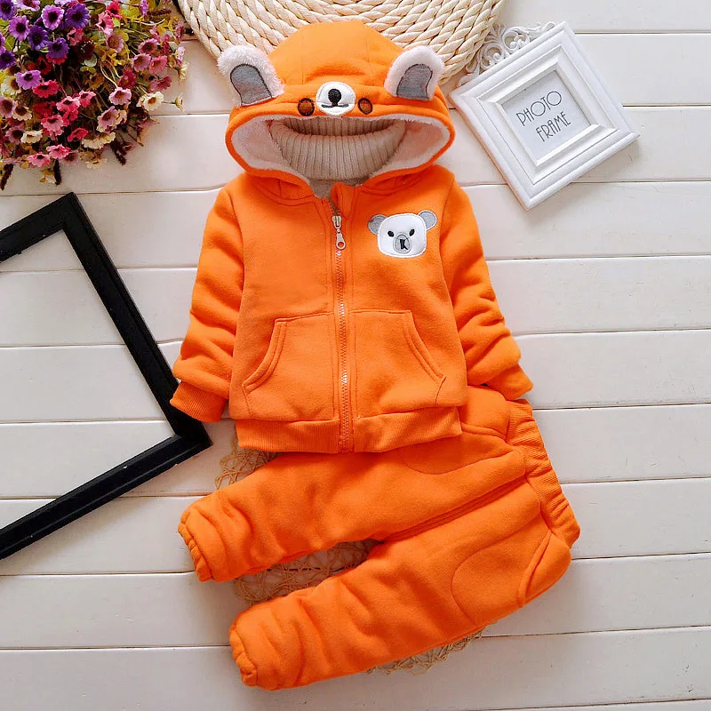 BibiCola baby boy winter clothing set children coat+pants 2pcs tracksuits costume casual kids sport suits tracksuit | Детская одежда и