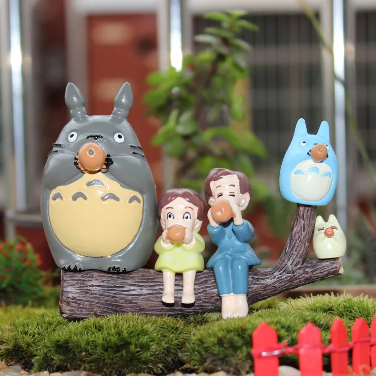 Cute Anime Mirror Birthday Gift Car Decoration Accessories Coche Home Gardening decoration micro landscape ornaments | Дом и сад