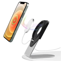 wireless magnetic charger holder for iphone 12 pro max phone stand mount desk power base dock cradle bracket for for iphone 13