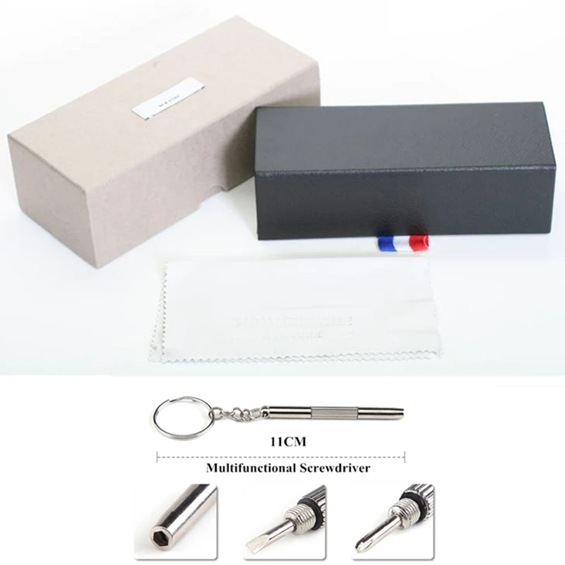 

High Quality Vintage Alloy Acetate Prescription Glasses Frame Men Women Retro Round Myopia Optical Eyeglasses Thom Brand Eyewear