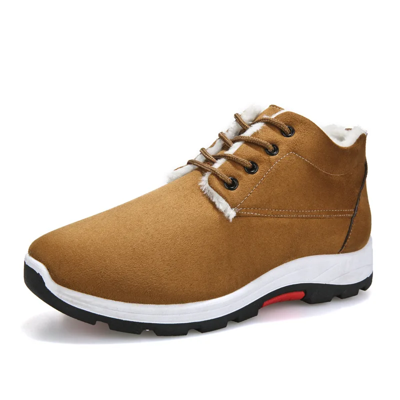 

Men Boots Non-slip Snow Boots Men Ankle Boots Fashion Men Fur Boots Winter Keep Warm man sneakers Work Shoes