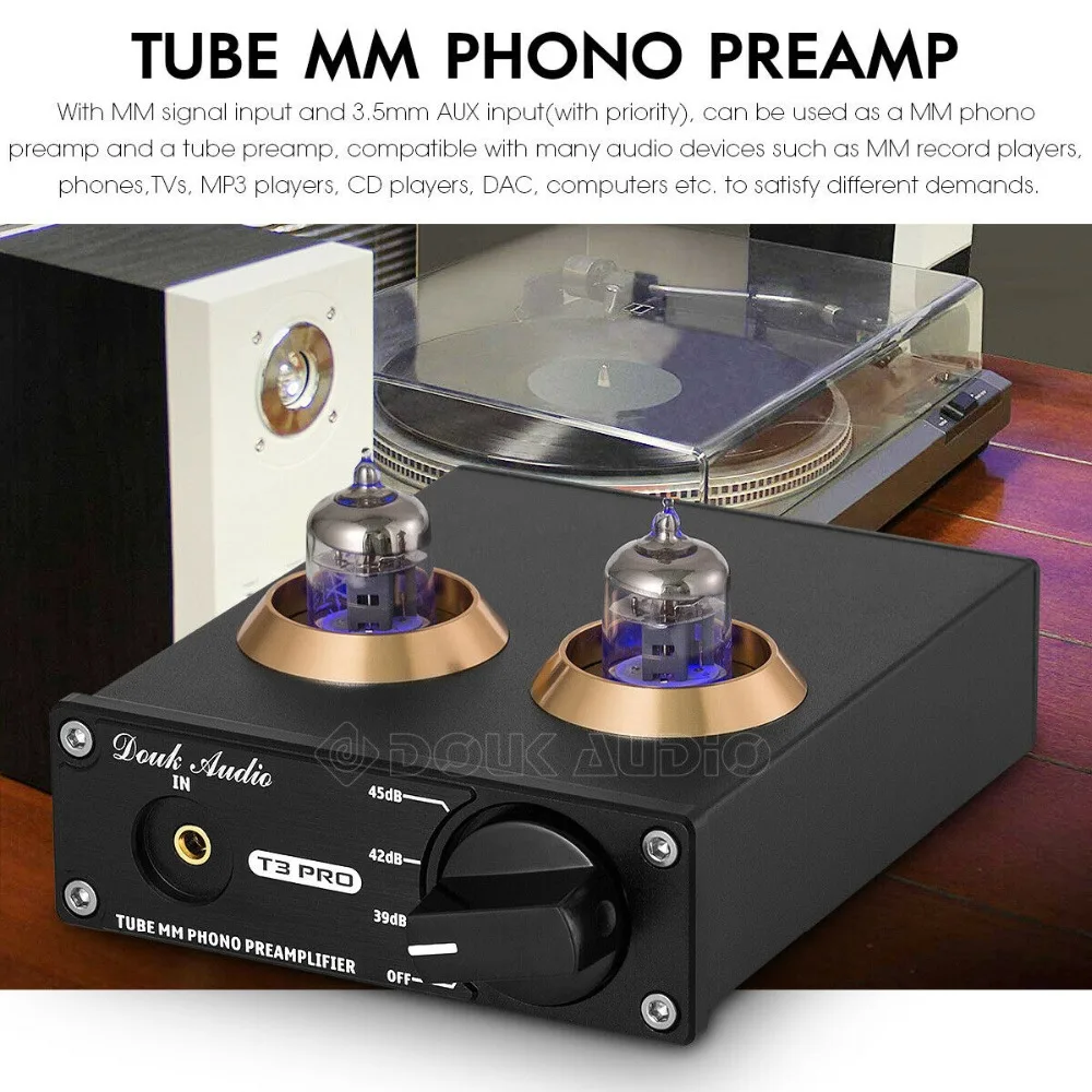 Nobsound мини HiFi мм фонокорректор проигрыватель предусилитель стерео звуковая вакуумная трубка предусилитель