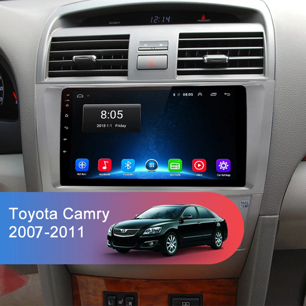 4G LTE Android 9 1 автомобильный Радио мультимедийный видео плеер для Toyota Camry 2007 2011 GPS