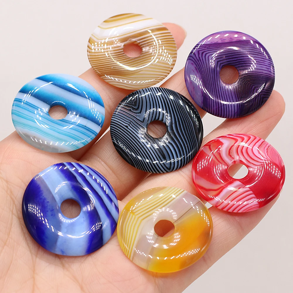 

2021 Hot Selling Natural Stones Gemstones Big Hole Beads Fashion Trend Handmade Crafts Making DIY Necklaces Retro Fresh Jewelry