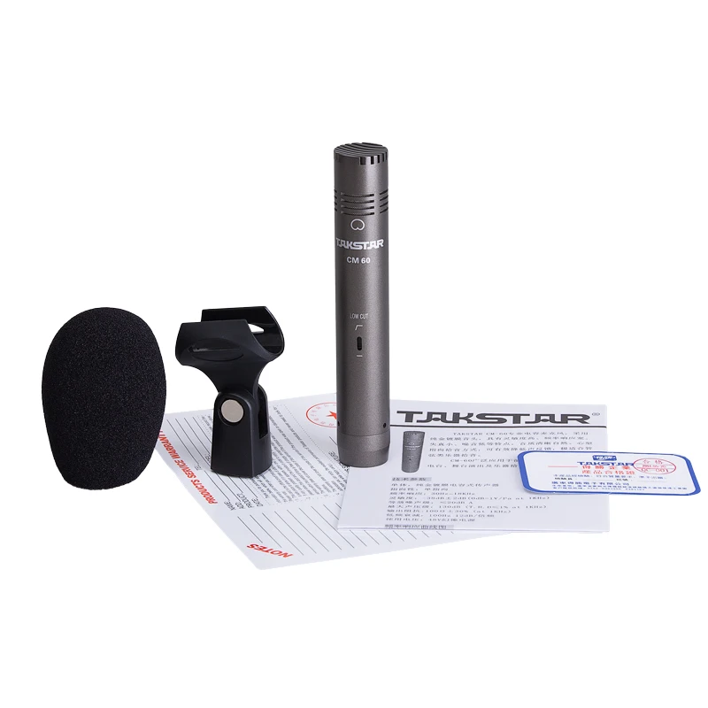 Горячая Распродажа TAKSTAR CM-60 Профессиональный диафрагменный конденсаторный