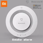 Оригинальная пожарная сигнализация Xiaomi Mijia Honeywell, датчик дыма, звуковая визуальная сигнализация, оповещение, умный дом, безопасность, управление через приложение