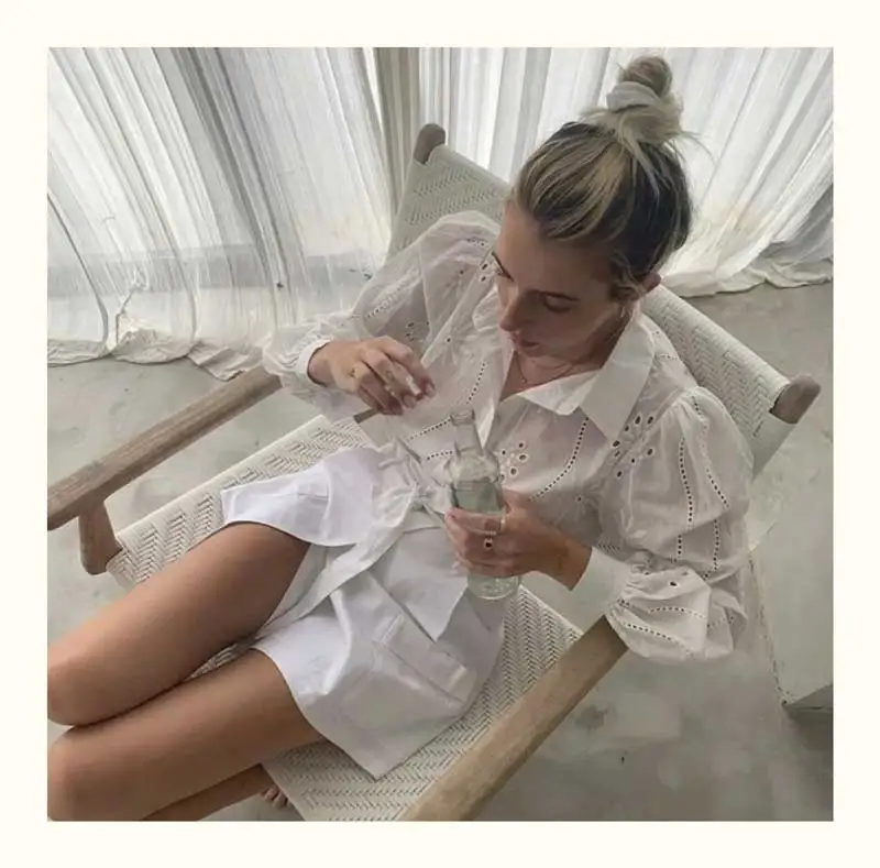 

BOHO INSPIRED Shirts Blouses Women Fashion Casual Tops Female Turn-Down Collar Long Sleeve Blouse Ol Style Shirt Simple Top