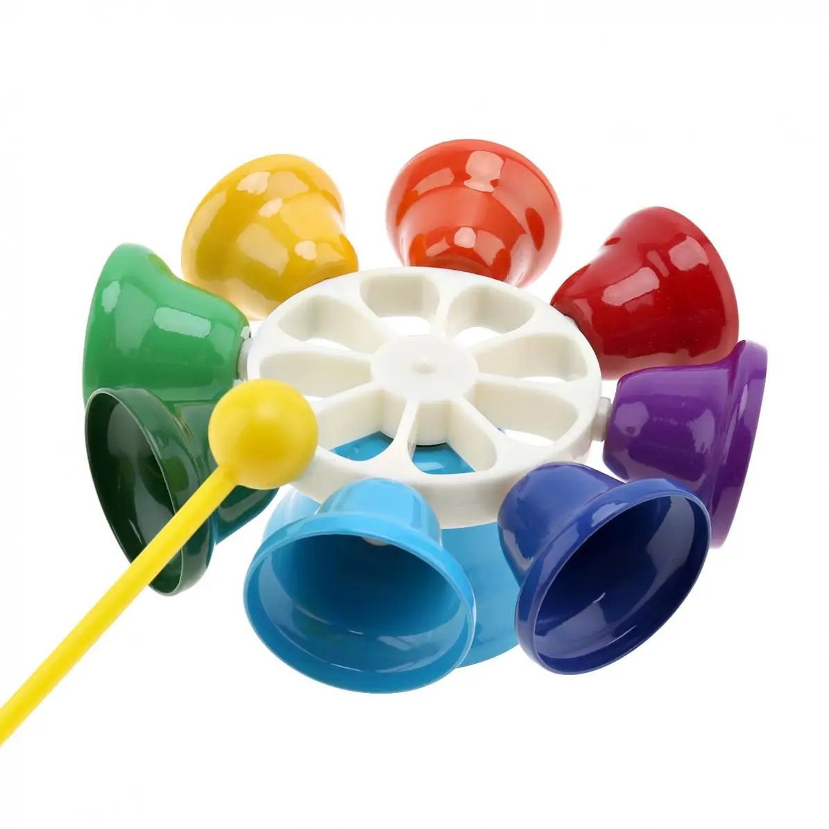 Hand Bell Colorful 8 Note Percussion Musical Children Baby Early Education Instrument | Спорт и развлечения