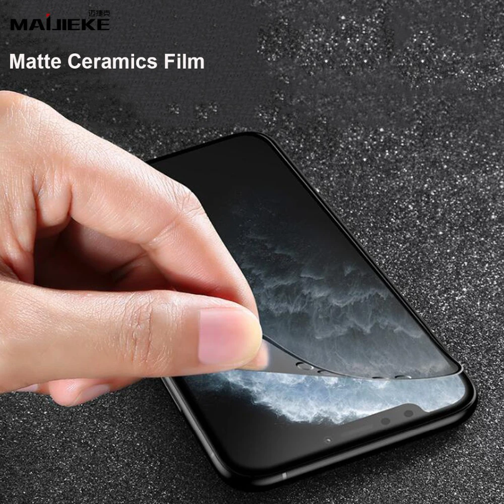 10PCS matte Ceramics Film for iPhone X Xr Xs max PMMA Screen Protector for iPhone 11 pro max 6s plus 6 7 8 Plus Ceramic Film