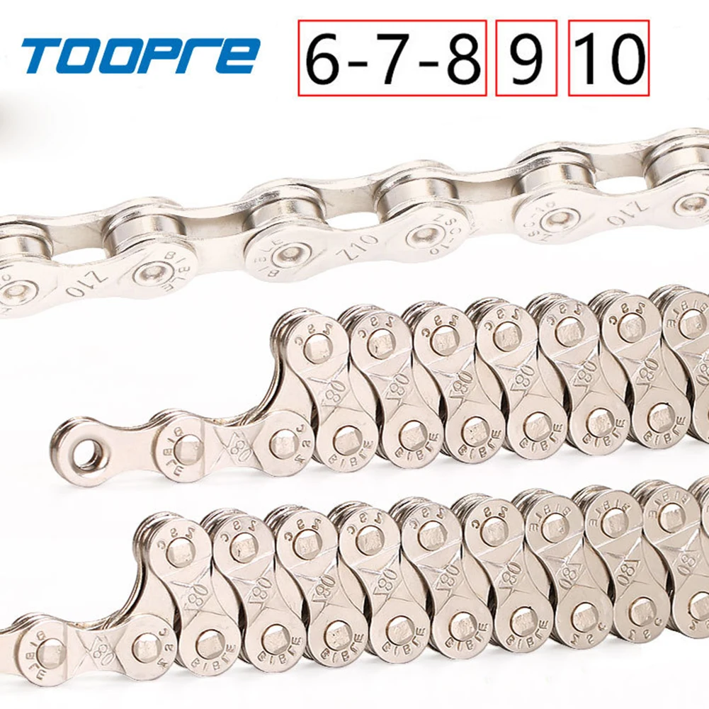 

Bicycle Chain 6 7 8 9 10 11 Speed Velocidade Titanium Plated TI Gold Silver Mountain Road Bike MTB Chains Part
