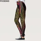 Женские леггинсы FCCEXIO с рисунком паука, облегающие модные сексуальные эластичные брюки со средней талией