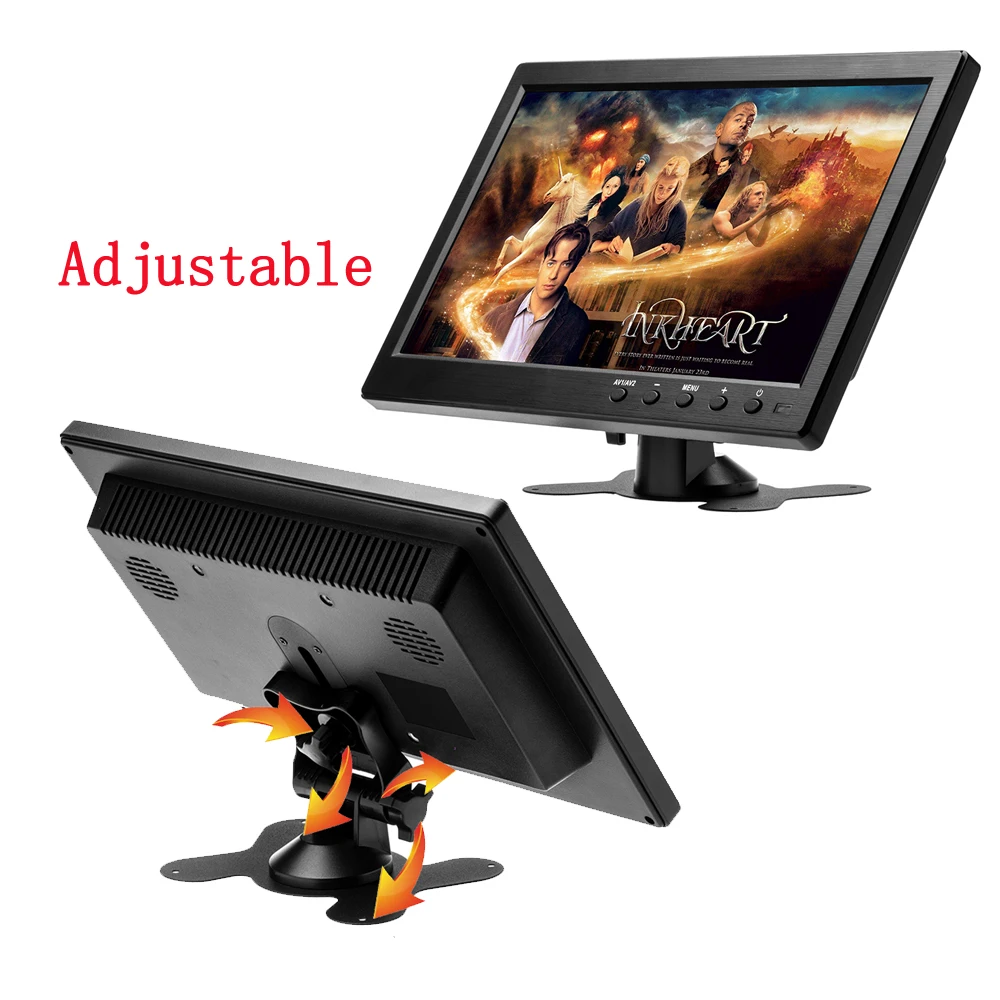Podofo 10 1 &quotHD Автомобильный подголовник монитор ЖК дисплей HD цифровой Экран