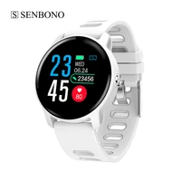 senbono s08 men sport pedometer smart watch ip68 waterproof fitness tracker heart rate monitor women clock smartwatch