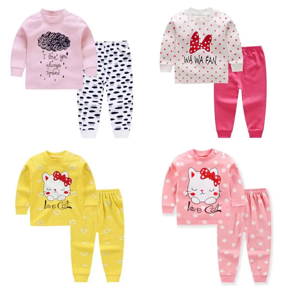 Baby girls clothes set new style Cotton boys Clothes Newborn 2PCS Unisex pajamas Kids Clothing Sets | Детская одежда и обувь