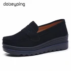 Туфли женские dobeyping из натуральной кожи, на платформе, на толстой подошве, для весны и осени