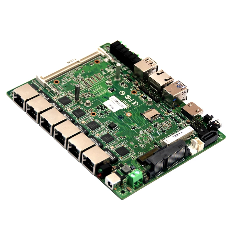 Промышленный мини-роутер itx для материнской платы intel процессор 6 LAN поддержка pfsense