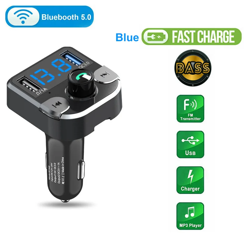FM передатчик Aux модулятор Bluetooth комплект громкой связи автомобильная