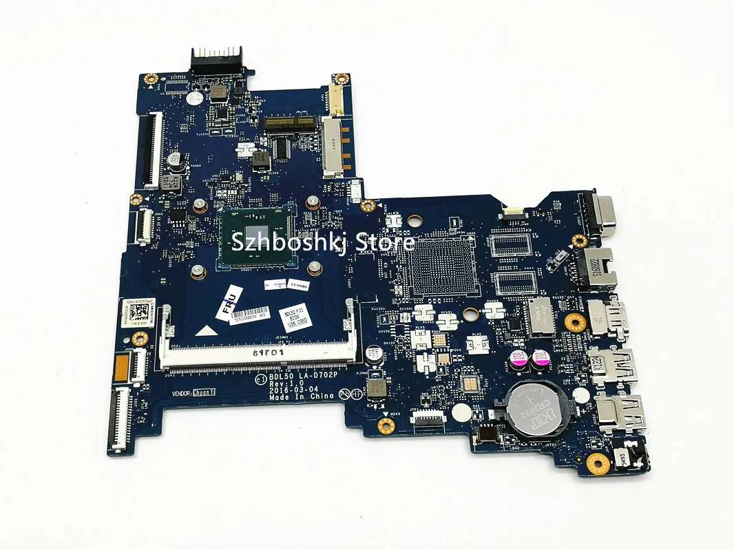 

Бесплатная доставка Для материнской платы ноутбука HP 250 G5 256 G5 858584-001 858584-501 N3710 CPU BDL50 LA-D702P ноутбук ПК 100% протестирован