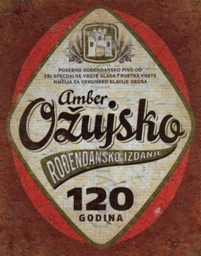 Ozujskoko Pivo-cartel de lata METAL cartel pared placa | Дом и сад