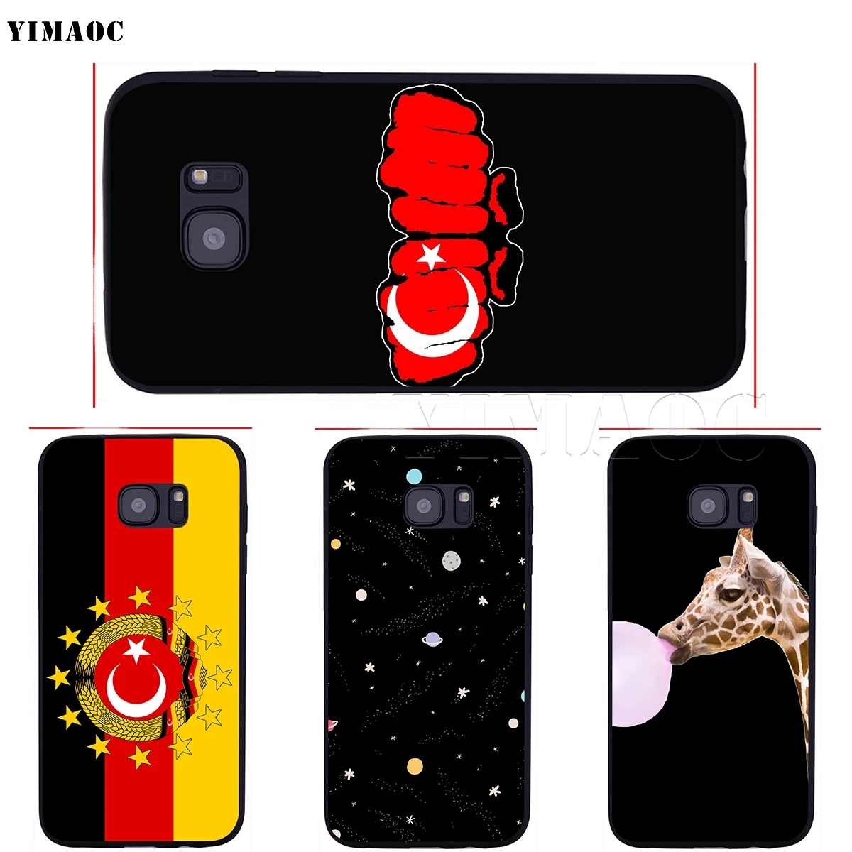 Чехол YIMAOC с турецким флагом для Samsung Galaxy A10s A20s A30s A40s A50s Note 10 Plus A2 J4 J6 J7 J8 Core