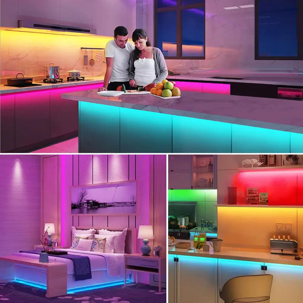 Новейшая модель Homekit умная Светодиодная лента светильник RGB 12В Wi Fi светодиодный в