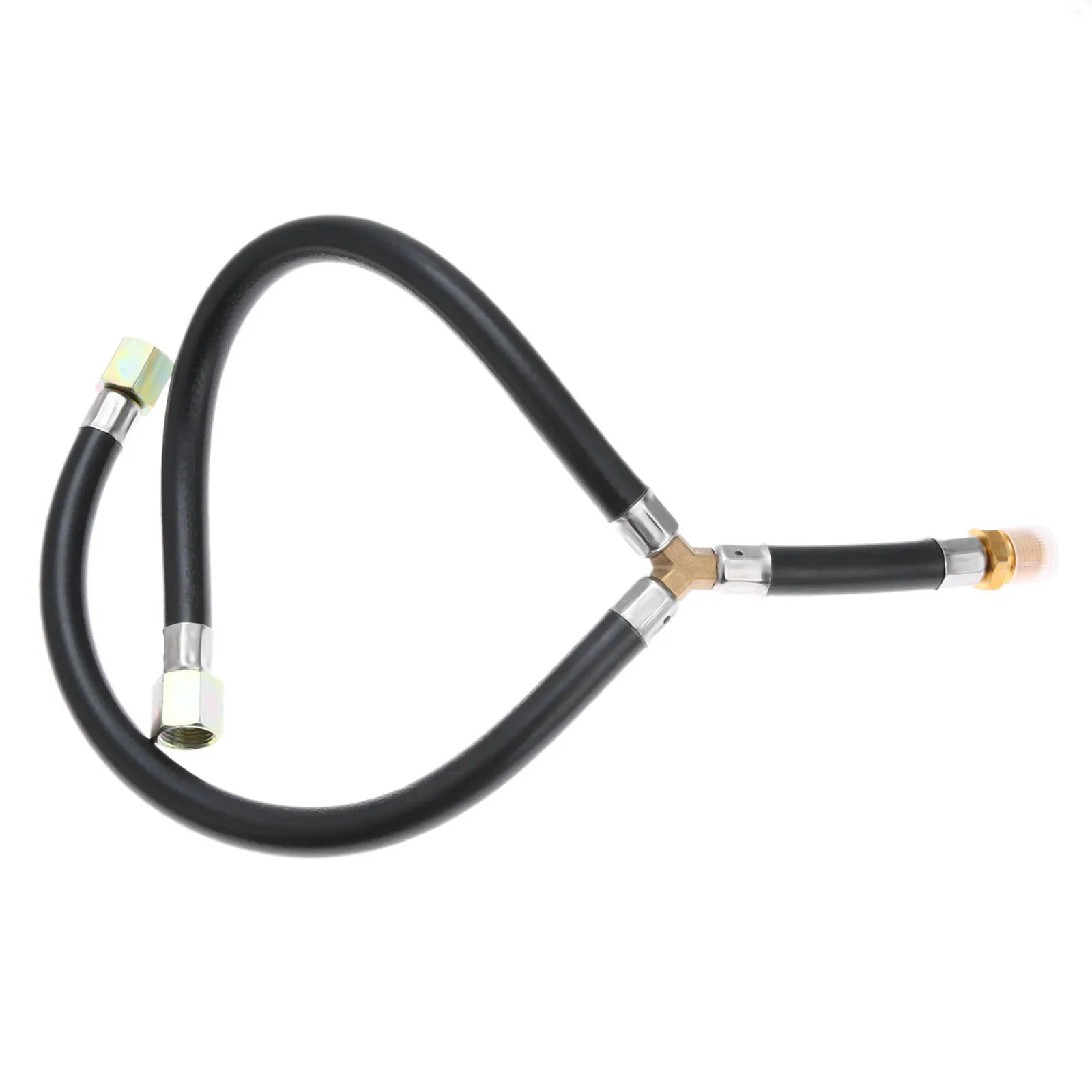 1 Pc Propane 3/8 Inch Flare Gas Barbecue GRILL Connection Flexible Hose, Y Splitter Hose Assembly Parts Inlet Pipe for BBQ Stove