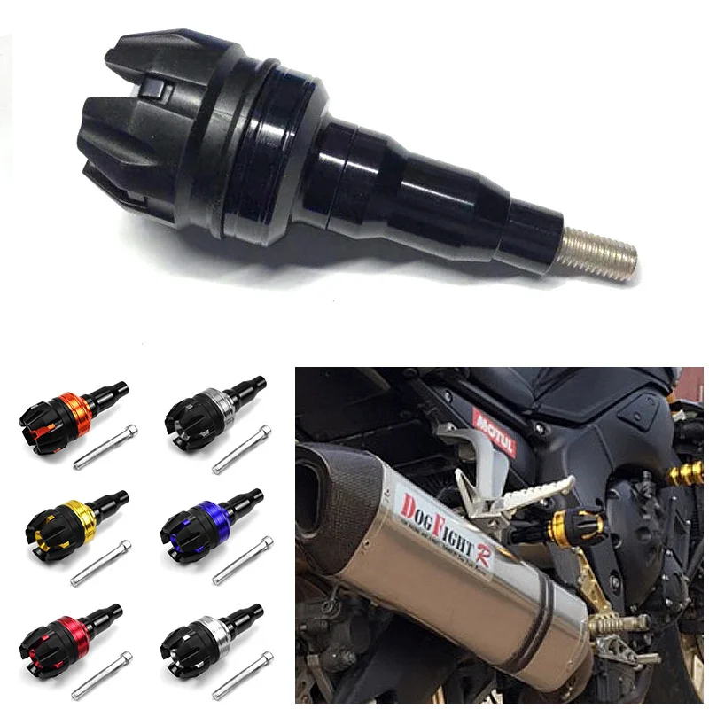

for Motorcycle Anti Falling Rod Huanglong 600 Lanbaolong Pedal Straddle Aluminum Alloy Metal Anti Falling Rubber Anti Fallingrod