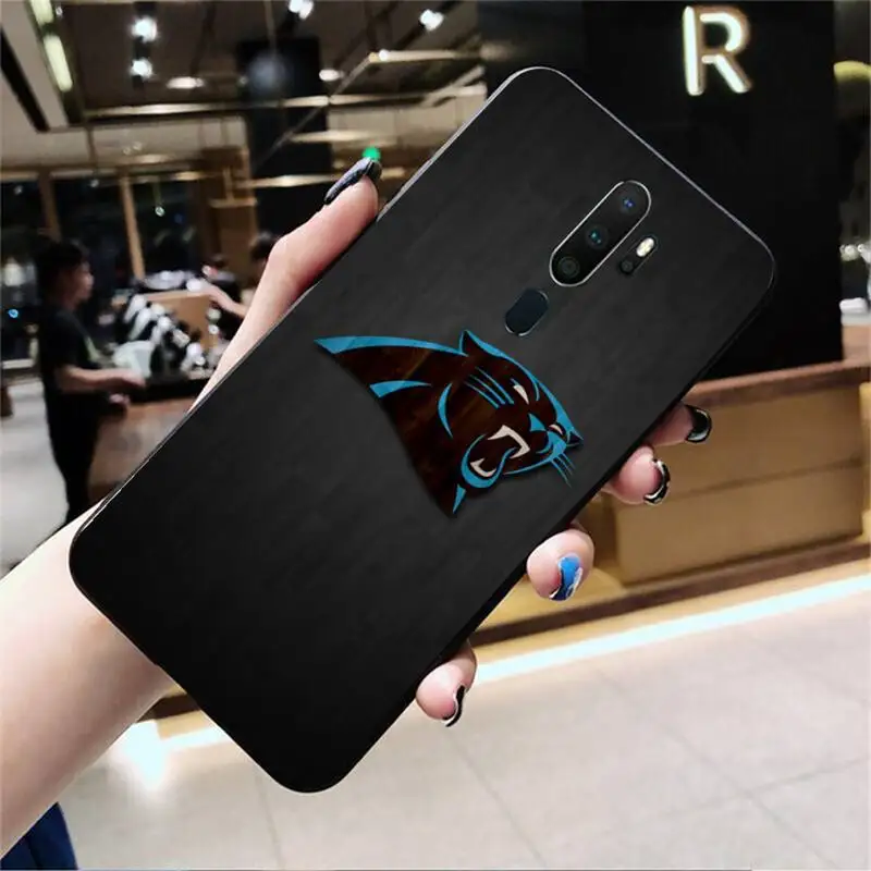 

0 Carolina Panther Black Soft Phone Case For Oppo Reno2 Z 2Z Realme5 6 Pro R9S 11 Plus 15 17 Pro