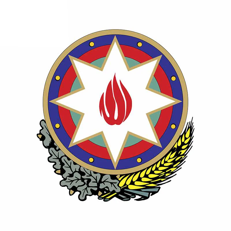 

13*12.5cm for Azerbaijan Coat of Arms Heraldry DIY Motorcycle Car Stickers Waterproof Decal Windows Angry Stickers Decoration